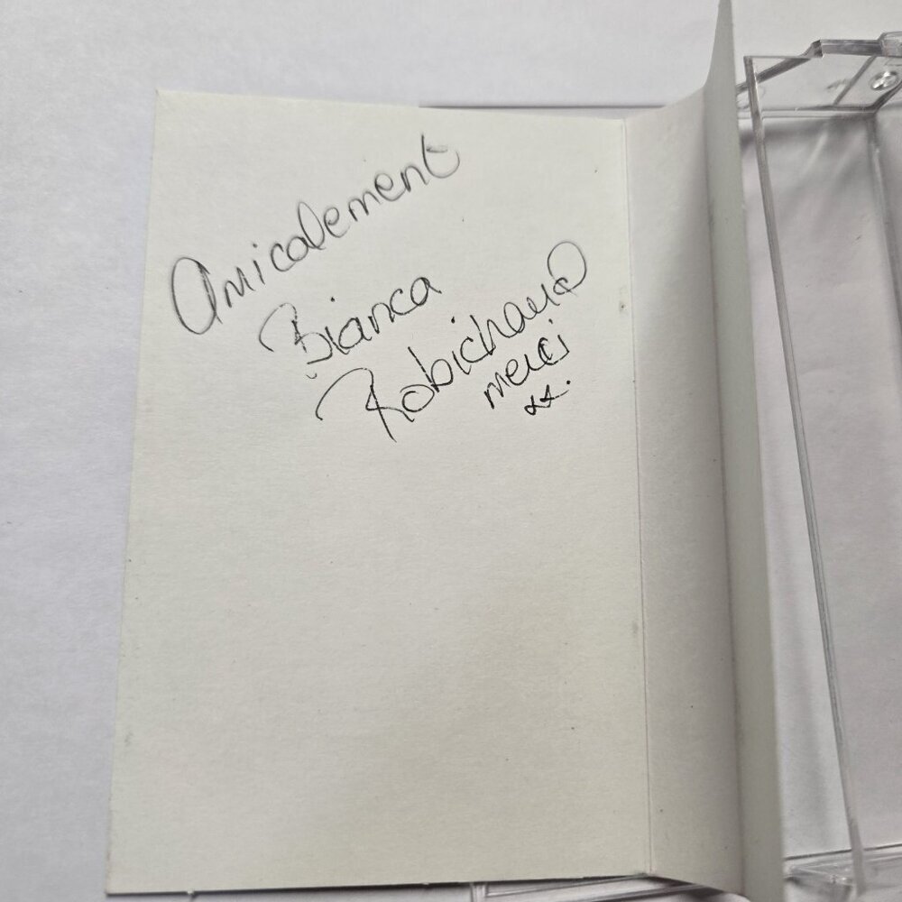 Bianca Robichaud I Love You Je t'aime Vintage Cassette Tape SIGNED - Picture 3 of 3